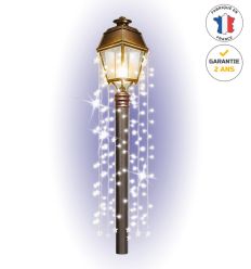 Rideau de guirlandes lumineuses pour candélabre Noël