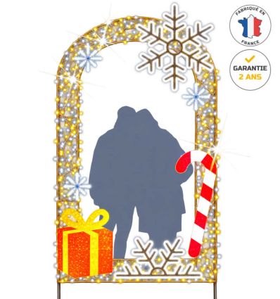 Cadre photo lumineux pour Noël