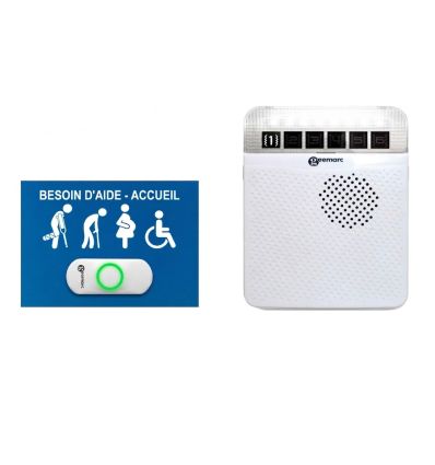 Sonnerie pour PMR avec alarme et flash