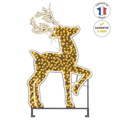 Renne de Noël lumineux pour extérieur 2D