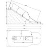 Toboggan cylindrique pour talus en inox dimensions 2 m