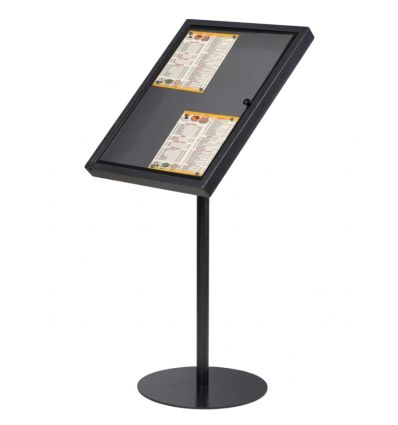 Porte-menu sur pied en métal 4 x A4