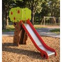 Photo : Toboggan parc public pommier - Hauteur  1,2 m Bois