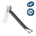Photo : Toboggan en inox pour aire de jeux - Hauteur 1,25 m À sceller