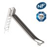 Toboggan en inox pour aire de jeux - Hauteur 1,25 m