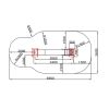 Zone d'impact Toboggan en inox pour aire de jeux
