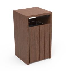 Poubelle extérieure 90 L en plastique recyclé