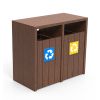 Poubelle de tri en plastique recyclé