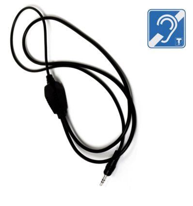 Collier magnétique pour boîtier récepteur de visité guidée logo malentendant