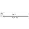 Dimensions lisse murale scolaire