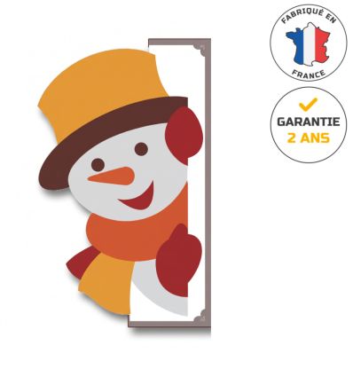 Décor de bonhomme de neige rétroréfléchissant