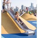 Photo : Toboggan de talus ouvert en inox - Hauteur 0,90 à 2,2 m 0,90 m – 1,30 m