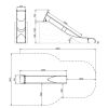 Toboggan droit inox talus dimensions 0,9-1,3
