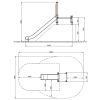 Toboggan talus PEHD dimensions 0,85 m