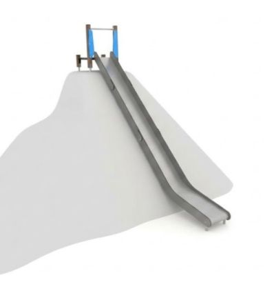 Toboggan talus PEHD gris