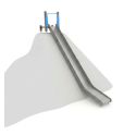 Photo : Toboggan de talus coloré en PEHD - Hauteur 0,85 à 1,75 m Gris - 0,85 m