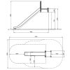 Toboggan talus PEHD dimensions 1,75 m