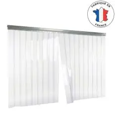 Rideau a laniere pvc standard transparent