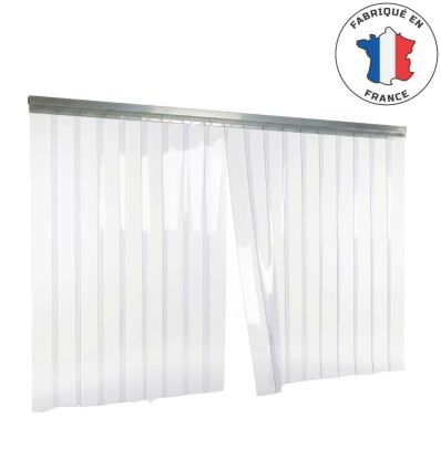 Rideau a laniere pvc standard transparent