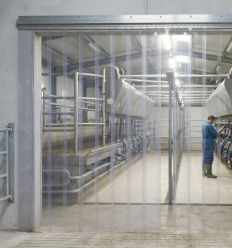 Rideau de porte en laniere plastique