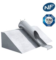 Toboggan extérieur cylindrique pour talus - Inox