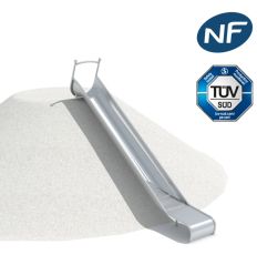 Toboggan extérieur pour talus droit - Inox