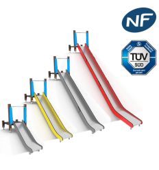 Toboggan extérieur de couleur pour talus - PEHD