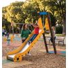 Mise en situation Toboggan avec glissière inox et structure bois composite