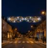 Mise en situation décoration de Noël en traversée de rue