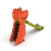 Toboggan Dinosaure pour parc Hauteur 1,2 m de dos