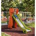 Photo : Toboggan Dinosaure pour parc - Hauteur 0,9 à 1,5 m Hauteur 90 cm - Platine de fixation