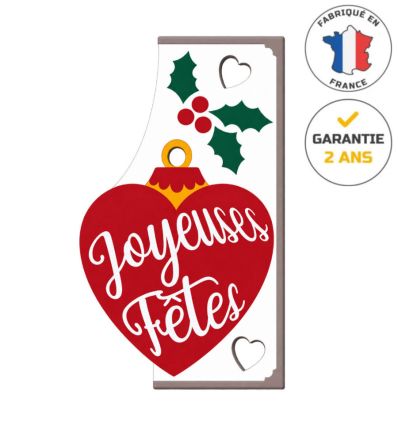 Décor de noël candélabre rétro-réfléchissant - Joyeuses Fêtes