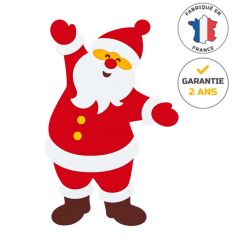 Décor de noël rétro-réfléchissant à poser au sol - Père Noël Géant