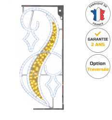 Décor candélabre - Volute Dorée