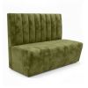 Banquette CHR velours couleur vert olive