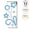 Déco de noël candélabre lumineux LED Bouquet d'étoiles