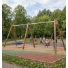 Mise en situation Portique de balançoire inclusif