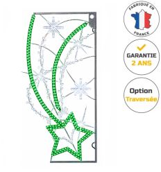 Déco de noël candélabre lumineux LED étoiles filante