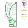 Déco de noël candélabre lumineux LED étoiles filante