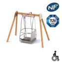 Photo : Balançoire inclusive pour fauteuil À sceller