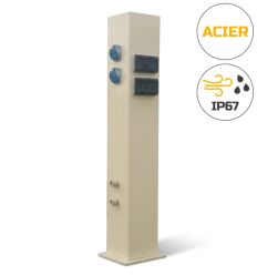 Borne de camping en acier IP67