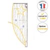 Déco de noël candélabre lumineux LED voile d'étoiles