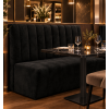 Banquette pour restaurant noir plusieurs dimensions