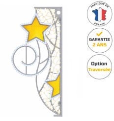 Déco de noël candélabre lumineux LED Ciel étoilé