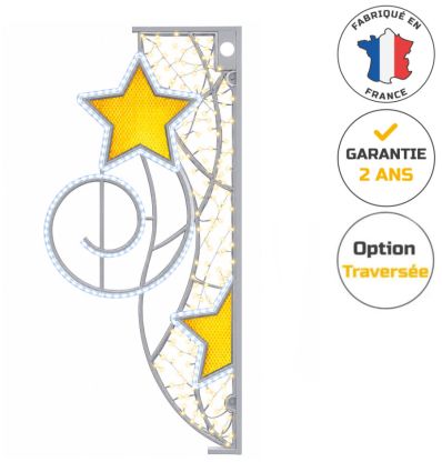 Déco de noël candélabre lumineux LED Ciel étoilé