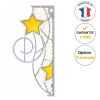 Déco de noël candélabre lumineux LED Ciel étoilé