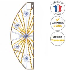 Déco de noël candélabre lumineux LED Brume hivernale