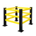 Photo : Barrière de protection de poteau anti choc