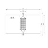 Dimensions balançoire hamac suspendue en bois de robinier et filet