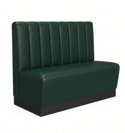 Banquette simili cuir vert obscure